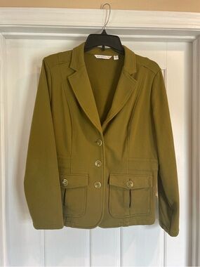 Isaac Israeli LIVE Olive Green Women's Blazer Jacket